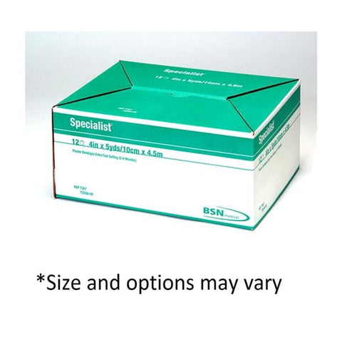 BSN Medical, Inc Bandage Casting Specialist Plaster Roll 5-8 Minute Fast Set Time LF 2"x3yd 12/Bx, 6 DZ/CA - 7372