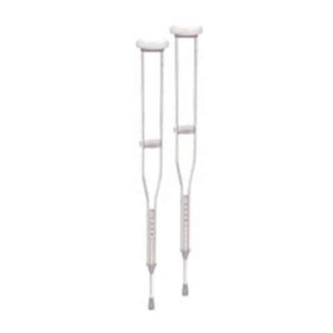 Henry Schein Inc. Crutches Aluminium 4'6"-5'2" Youth Pair, 8 PR/CA - HS-3