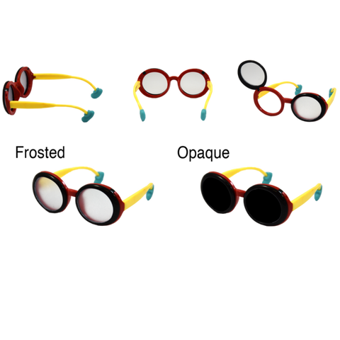 FLIP-UP OCCLUDER GLASSES