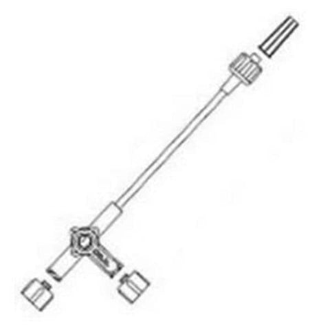 Smiths Medical ASD, Inc 3-Way Stopcock Set Medex 8" Male Luer Lock Adapter 25/Ca - MX436-60