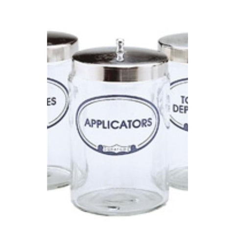 Graham Jar Sundry Clear Flint Glass With Cover Each - Field/Everest &Jennings - 3454A A
