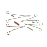 Teleflex Medical Applier Ligating Clip Hemoclip Traditional Stainless Steel 8" Medium Curved Each - 523110