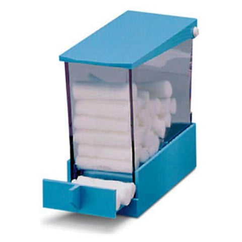 Zirc Dispenser Cotton Roll Deluxe Blue With No-Skid Base Eachch - 28R800B