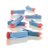 National Distribution & Contra Lancet Unistik 3 18gx1.8mm Dual Flow Sterile Blue Incision Device 200/Bx - OWM AT1064