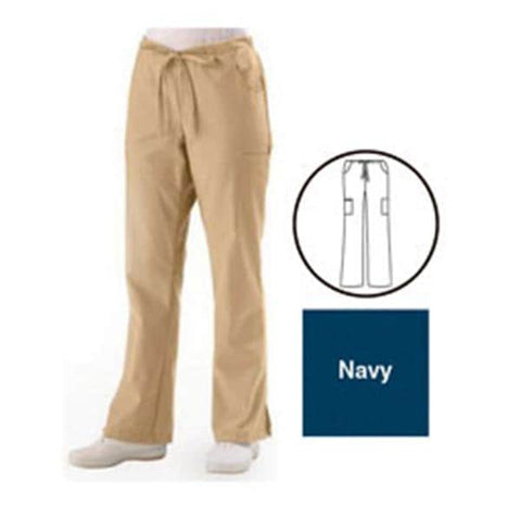 ComfortEase by Medline Pant Scrub 8865 Unisex Large Tall Navy Each - 8865JNTLT