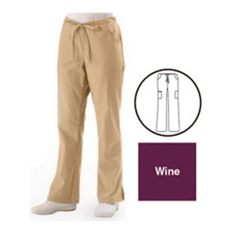 ComfortEase by Medline Pant Scrub 8865 Unisex 2X Large Tall Wine Each - 8865JWNXXLT