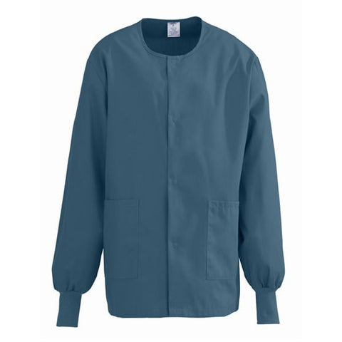 ComfortEase by Medline Jacket Warm-Up 65% Polyester / 35% Cotton ComfortEase Unisex CrbnBl Lg Each - 8832JCBL