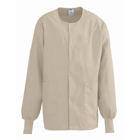 ComfortEase by Medline Jacket Warm-Up 65% Polyester / 35% Cotton ComfortEase Unisex Khaki XS 2Pckt Each - 8832JKKXS