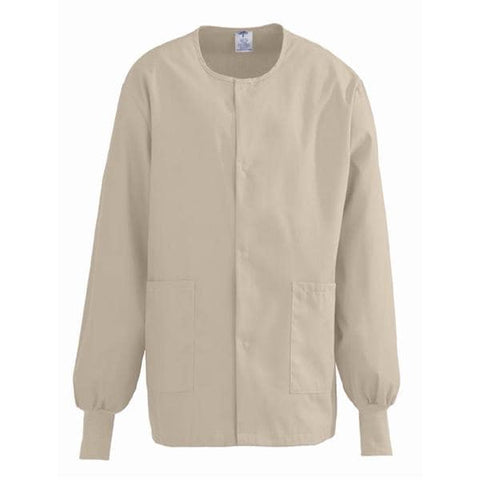 ComfortEase by Medline Jacket Warm-Up Unisex Khaki Large 2 Pockets Each - 8832JKKL