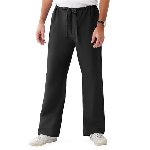 ComfortEase by Medline Pant Scrub 65% Polyester / 35% Cotton Unisex Black Small Reversible 1 Pocket Each - 900DKWS-CM