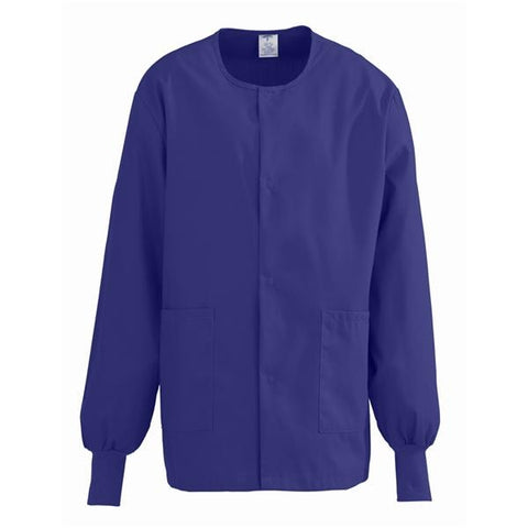 ComfortEase by Medline Jacket Warm-Up 65% Polyester / 35% Cotton ComfortEase Unisex Purple Lg 2Pckt Each - 8832JPPL