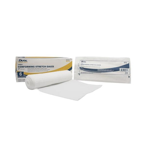 Dukal Corporation Bandage 6" Conforming Gauze White LF Sterile 6/Pk, 1 PK/CA - 8516
