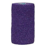 Andover Coated Products Bandage CoFlex Compression Elastic 4"x5yd Ltx NS Cohesive Purple 18/Case - 7400PU-018
