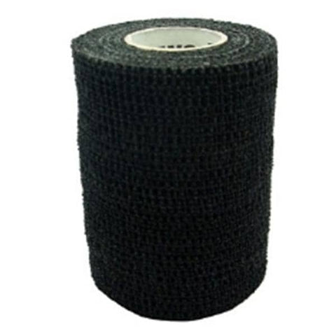 Andover Coated Products Bandage CoFlex 1"x5yd Compression Elastic Black Latex Non-Sterile 30/Case - 7100BK-030