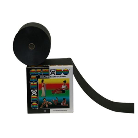 Fabrication Enterprises Band Exercise CanDo 50ydx5" Black X-Heavy Not Made With Natural Rubber Latex Each - 45931