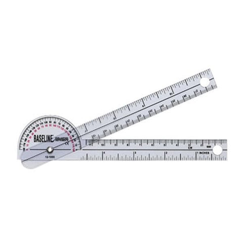 Fabrication Enterprises Goniometer ROM Baseline Joint 6" 180 Degree Range Each - 12-1005
