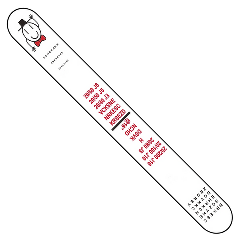 SNELLEN/SLOAN LETTER FIXATION STICK