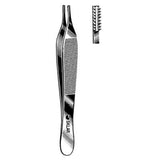 Sklar Instruments Forcep Tissue Adson 4-3/4" Straight 9x9 Teeth Stainless Steel Each - 47-1447