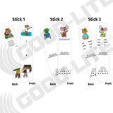 PATCH CAT FIXATION STICKS - SET OF 3