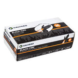 O & M Halyard Gloves Exam Black-Fire Powder-Free Nitrile Latex-Free Md Black / Orange 150/Bx, 10 BX/CA - 44757
