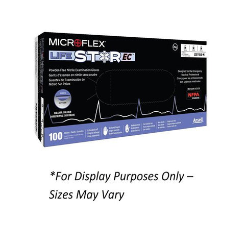 Microflex Inc Gloves Exam LifeStar EC Powder-Free Nitrile Latex-Free Small 100/Bx, 10 BX/CA - LSE-104-S