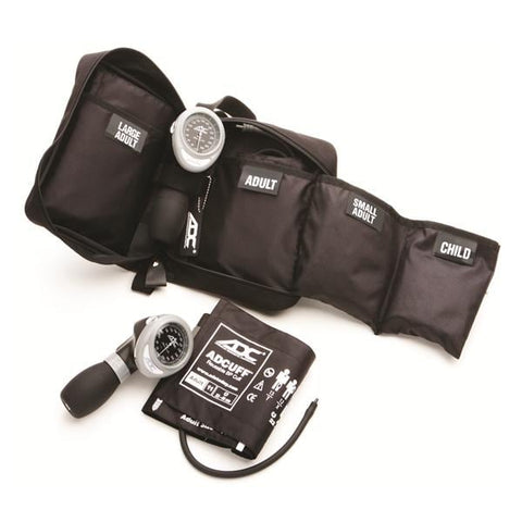 American Diagnostic Corp. Kit Blood Pressure Cuff MultiKuf 8x6x3.5" Sz 9-12 Chld/Adlt Arm Dl Dspl Black Each - 732-BK