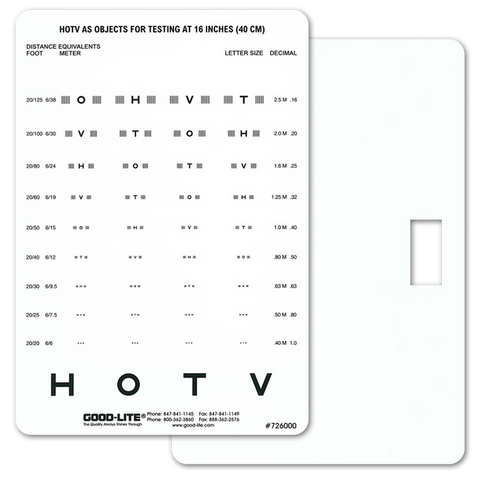 SLOAN LETTER NEAR VISION CARD