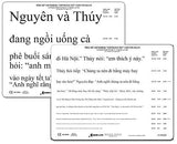 VIETNAMESE CONTINUOUS TEXT NEAR READING CARD