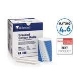 Richmond Dental Company Cotton Roll Braided Medium Non Sterile 0.375 in 1.5 in 2000/Bx, 12 BX/CA - 200204