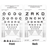 SLOAN LETTER & LANDOLT C NEAR VISION CARD