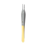Miltex Forcep Tissue Adson 4-3/4" Tying Platform Cross Serrated Straight 7x7Tth TC Each - Integra Miltex - 6-124TC