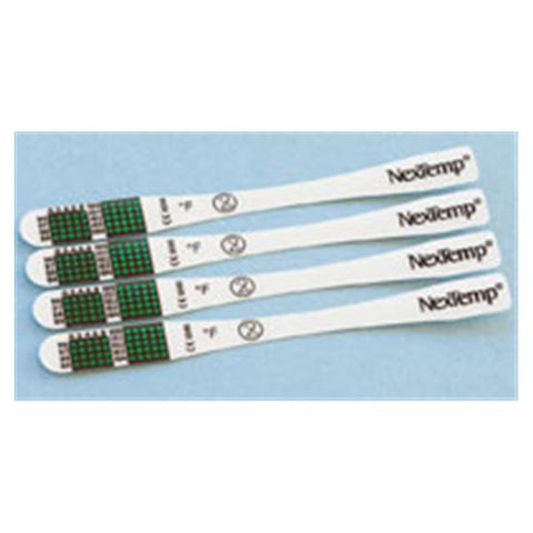 Medical Indicators, Inc Thermometer NexTemp Strip Oral/Auxiliary Fahrenheit Strip Dot Display 100/Box, 20 BX/CA - 1112-20