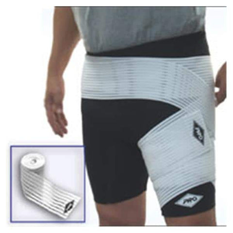 Pro Orthopedic Devices Wrap Bandage Rodeo Groin/Thigh Elastic 4x14" White Each - 315-4