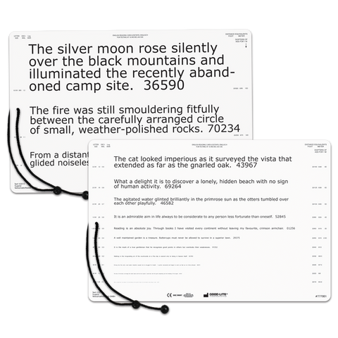 SPANISH LOW VISION CONTINUOUS READING CARD