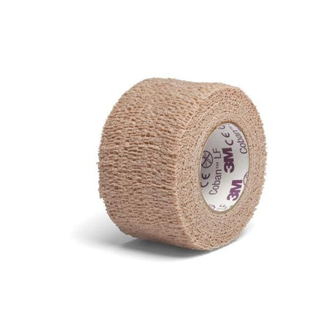 3M Medical Products Bandage Coban Wrap Elastic 1.5"x5yd LF Non-Sterile Tan 48/Ca - 20815