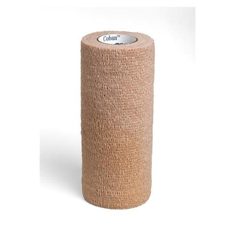 3M Medical Products Bandage Coban Wrap Elastic 6"x5yd Latex Non-Sterile Tan 12/Ca - 1586