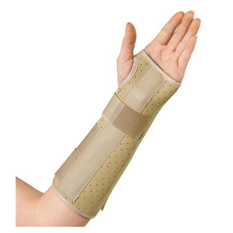 Medline Industries Inc Splint Wrist/Forearm Vinyl Beige Size 10" Medium Left Each - ORT18100LM