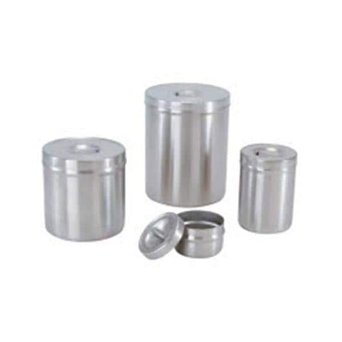 Medegen Medical Products, LLC Jar Dressing 4-1/8x5-1/4" 1qt Silver Stainless Steel Each - 88010