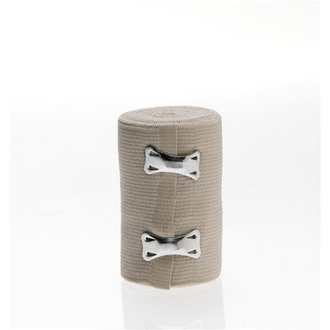 Medline Industries Inc Bandage Sure-Wrap 3"x5yd Compression Elastic Clip Closure Beige LF NS 50/Ca - MDS055003