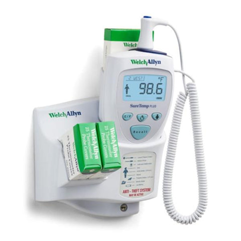 Welch Thermometer Digital SureTemp Plus 692 Dual Scale Wall Mount Oral Probe Eachch - Allyn - 01692-200