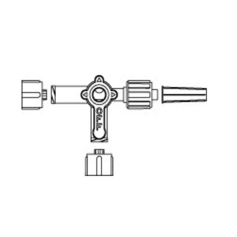 Smiths Medical ASD, Inc Stopcock 3-Way Medex Swivel Male Luer Lock 50/Ca - MX531-1L