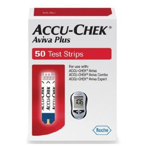 Roche Diabetes Care Inc. Accu-Chek Aviva Plus Blood Glucose Test Strip 50 Count 50/Bt, 36 BT/CA - 6908217001