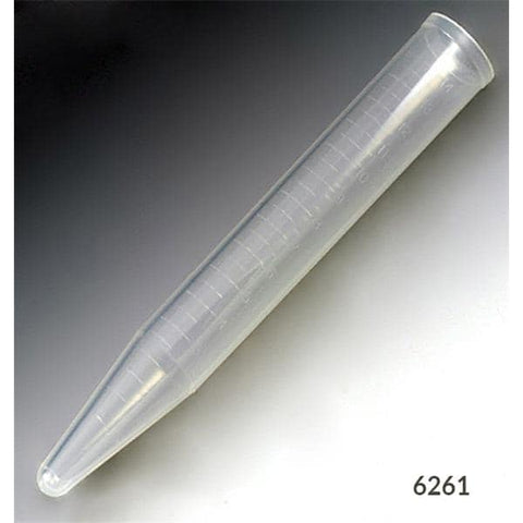 Globe Scientific Inc. Centrifuge Tube Polypropylene 15mL 16x120mm Conical Bottom Non-Sterile 4x250/Ca - 6261