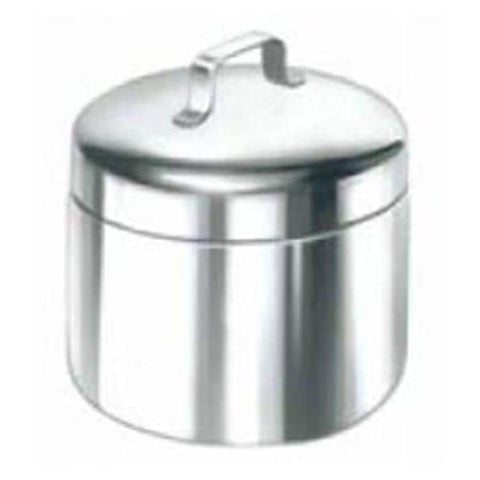 Polarware Jar Applicator 3-1/8x7" Silver Stainless Steel With Lid Each - 257