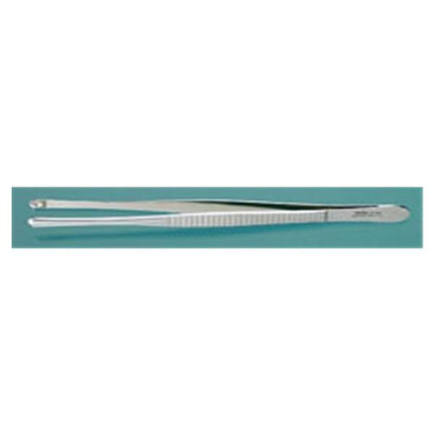 Miltex Forcep Tissue Russian 10" Straight 8x8 Side Grasping Teeth Stainless Steel Eachch - Integra Miltex - 6-145