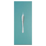 Miltex Forcep Tissue Adson 4-3/4" 0.5mm Wide Jaw Straight 1x2 Teeth Micro SS Each - Integra Miltex - 17-2500