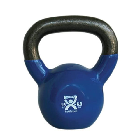 Fabrication Enterprises Kettlebell Weight CanDo 15lb Blue Each - 34608