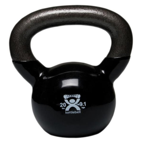 Fabrication Enterprises Kettlebell Weight CanDo 20lb Black Each - 34973