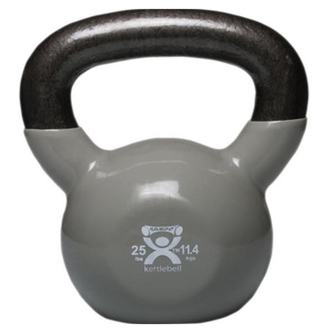 Fabrication Enterprises Kettlebell Weight CanDo 25lb Silver Each - 35339