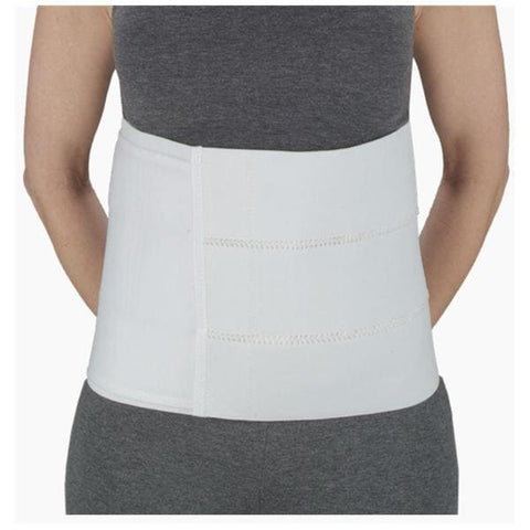 Deroyal Industries Inc Binder Compression Premium Sized Adult Abdominal Elastic 4Pnl Wht Sz 12 Md/Lg Each - 13982000